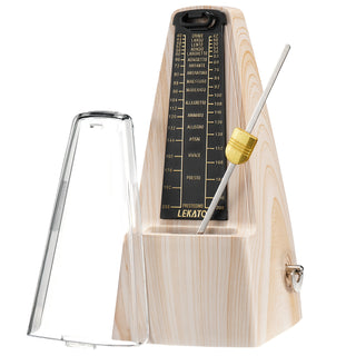 LEKATO Mechanical Metronome Piano Guitar Ukulele Bass Accurate Track Beat Tempo
