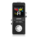 LEKATO Guitar Tuner Pedal w/ True Bypass Color Display Mute Pitch Flat Tuning