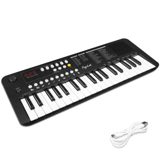 POGOLAB 37 Keys Keyboard Piano w/ Transpose & Octave LED Display Built-in Speaker