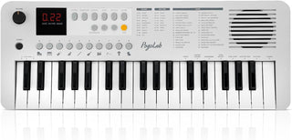 Buy white POGOLAB 37 Keys Keyboard Piano w/ Transpose & Octave LED Display Built-in Speaker