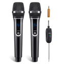 JAMELO UHF Dual Karaoke Wireless Microphones System Dynamic Mic Set