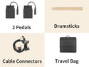 LEKATO Electronic Drum Set w/ Quiet Mesh Snare Drum Pads 220+ Sounds
