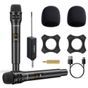 JAMELO Wireless Karaoke Microphones UHF Dynamic Mic System for Singing w/ Receiver