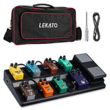 LEKATO RPB-1BK Guitar Pedal Board Carry Bag