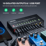 LEKATO MPP-10 True Isolated Guitar Pedal Power Supply