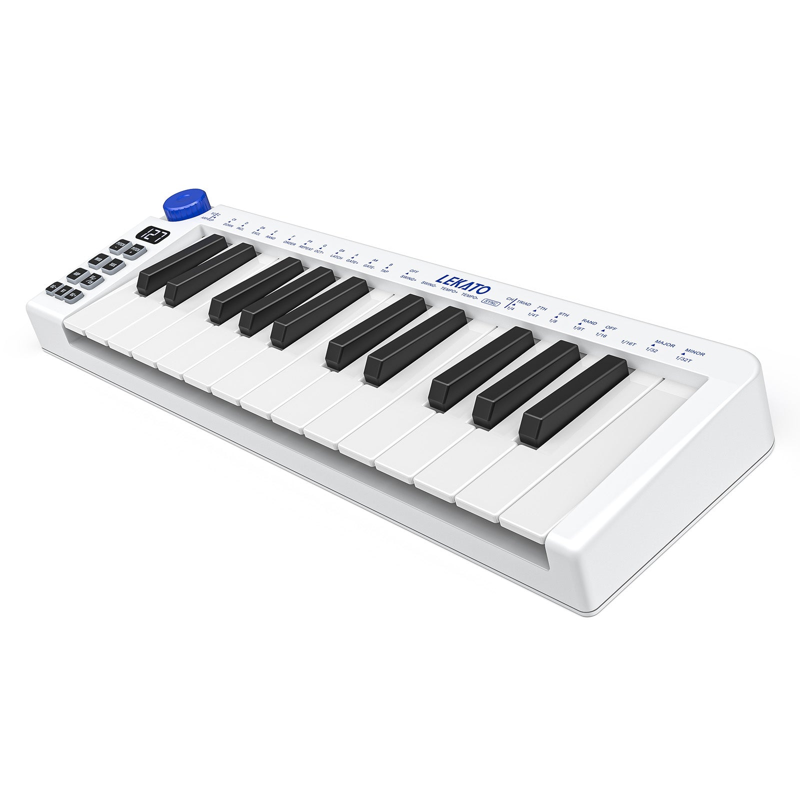 LEKATO SMK-25 MINI 25 Key MIDI Semi Weighted Keyboard Controller Bluet ...
