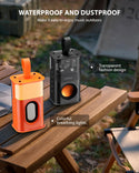 JAMELO Portable Bluetooth Speaker Mini Transparent Wireless Speakers w/ RGB Light