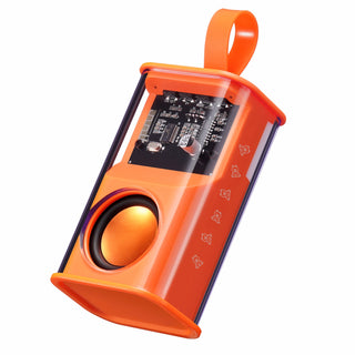 Buy orange JAMELO Portable Bluetooth Speaker Mini Transparent Wireless Speakers w/ RGB Light