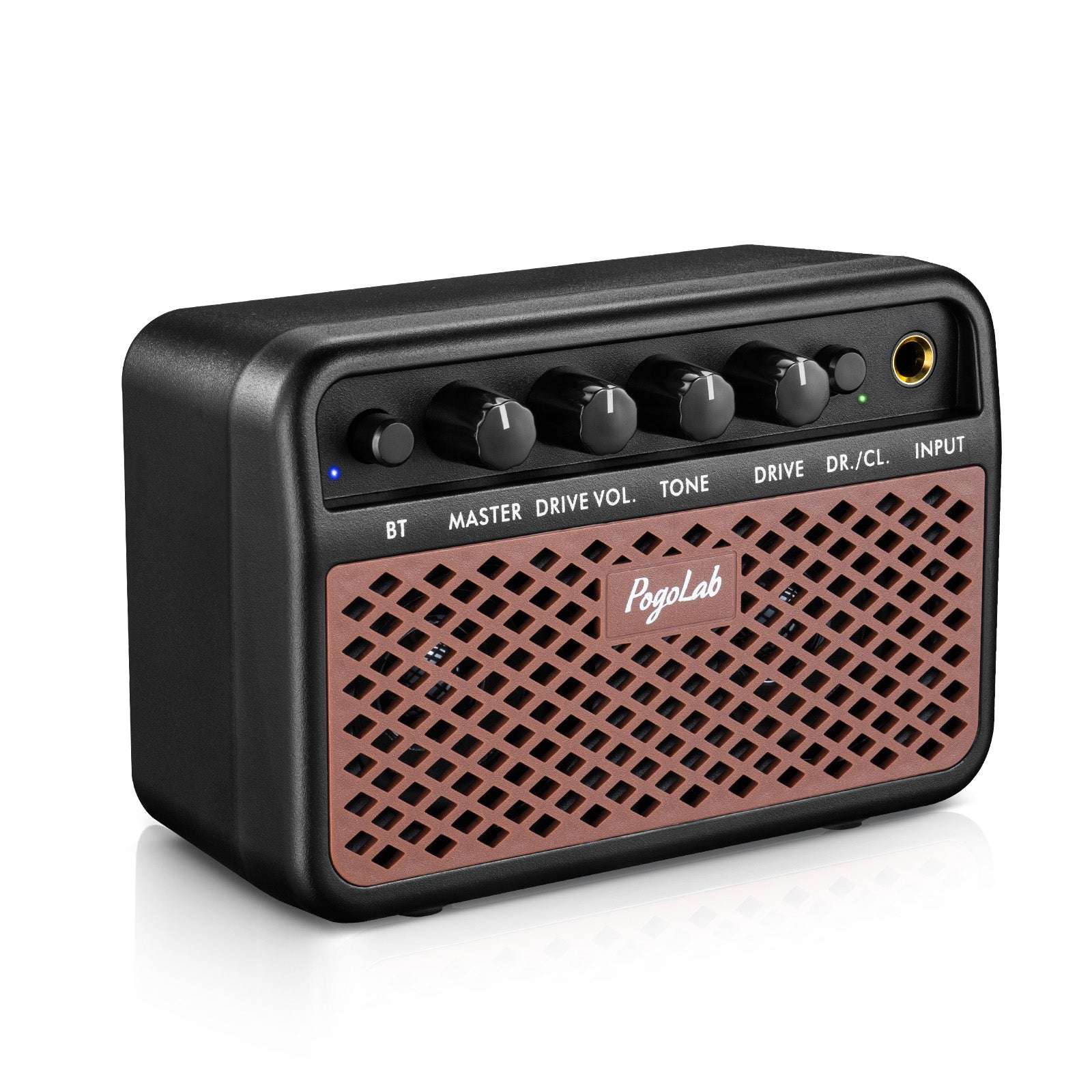 POGOLAB Mini Guitar Amp 5W Clean&Drive Effects 2 Channels Bluetooth w/ Headphone Jack