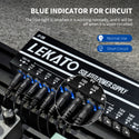 LEKATO CP-206 Guitar Pedal Power Supply w/ 12 Ports DC Output 9V 12V 18V