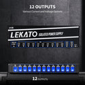 LEKATO CP-206 Guitar Pedal w/ US Power Supply w/ 12 Ports DC Output 9V 12V 18V