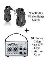 LEKATO S4 E-Gitarrenverstärker, 10 W, Clean Distortion Gain Control Amp