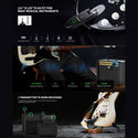 POGOLAB UHF Wireless Guitar System 6.35mm & 3.5mm Plug Rechargeable 131Ft Range Audio