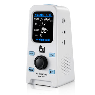 Buy white POGOLAB Digital Metronome 2 in 1 Rechargeable Bluetooth Speaker w/ LCD Display