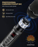 JAMELO 2.4GHz Wireless Microphone Dual Handheld Dynamic Mics