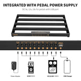 LEKATO PR-05 Guitar Pedal Board w/ Power Supply Carry Big Bag