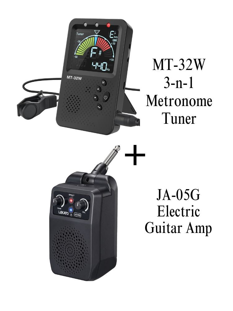 LEKATO JA-05G E-Gitarrenverstärker 5W Bluetooth 4 Effekte Clean Distortion Overdrive Reverb