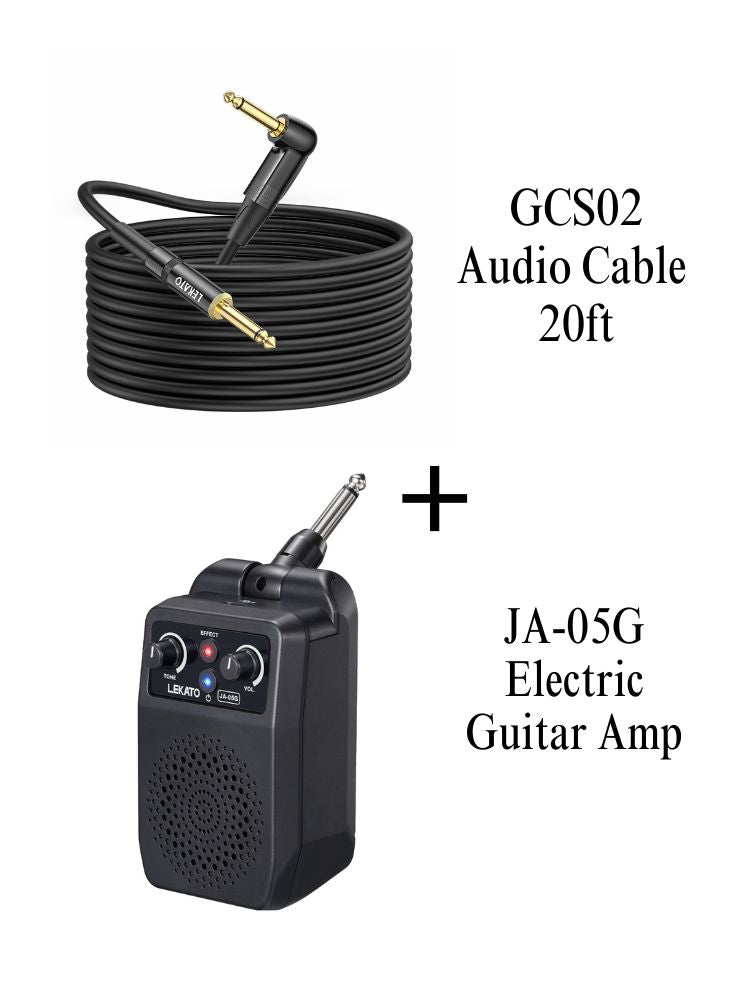 LEKATO JA-05G E-Gitarrenverstärker 5W Bluetooth 4 Effekte Clean Distortion Overdrive Reverb