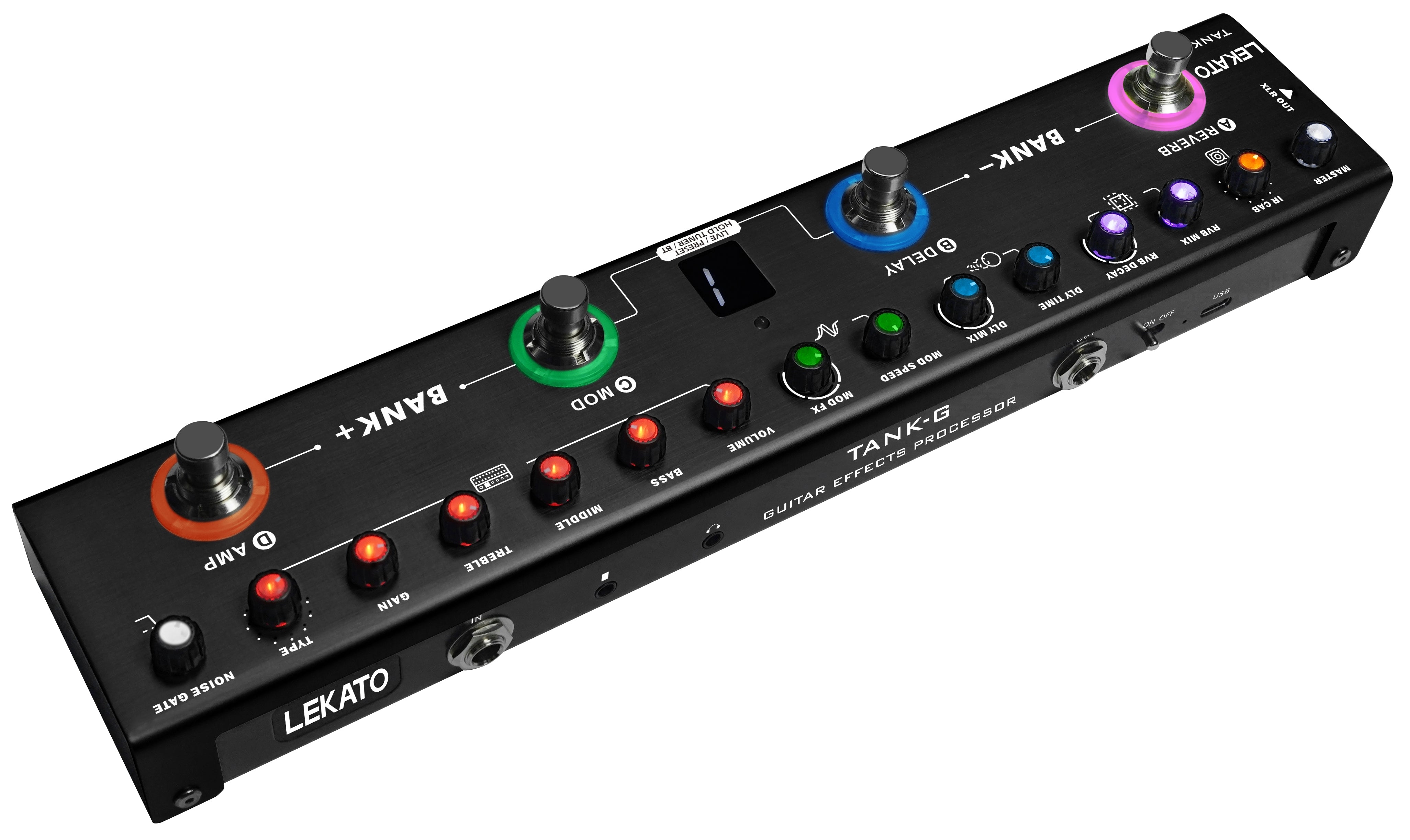 LEKATO TANK PRO Guitar Multi Effects Processor