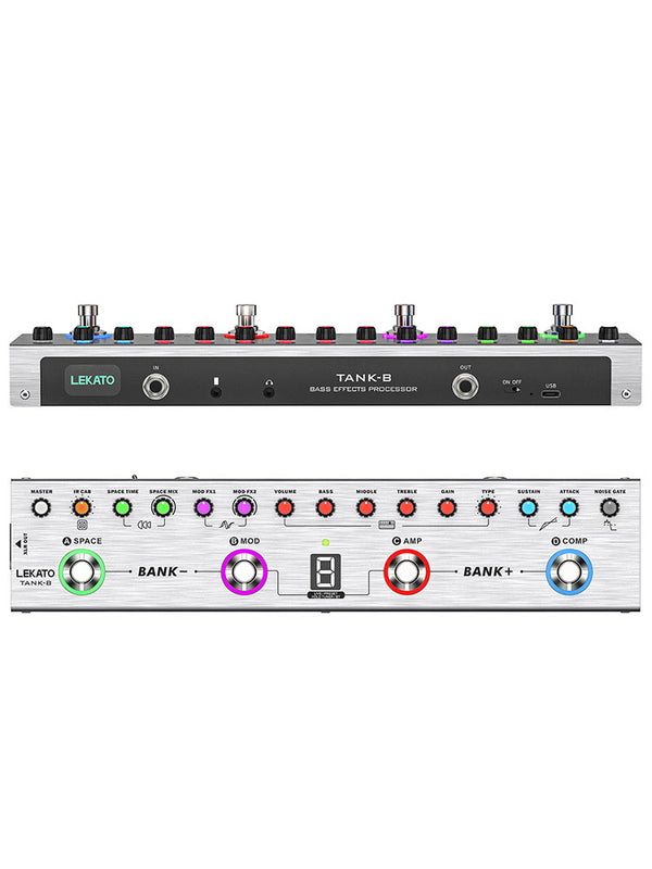 LEKATO Tank-B Bass Effect Processor Pedal