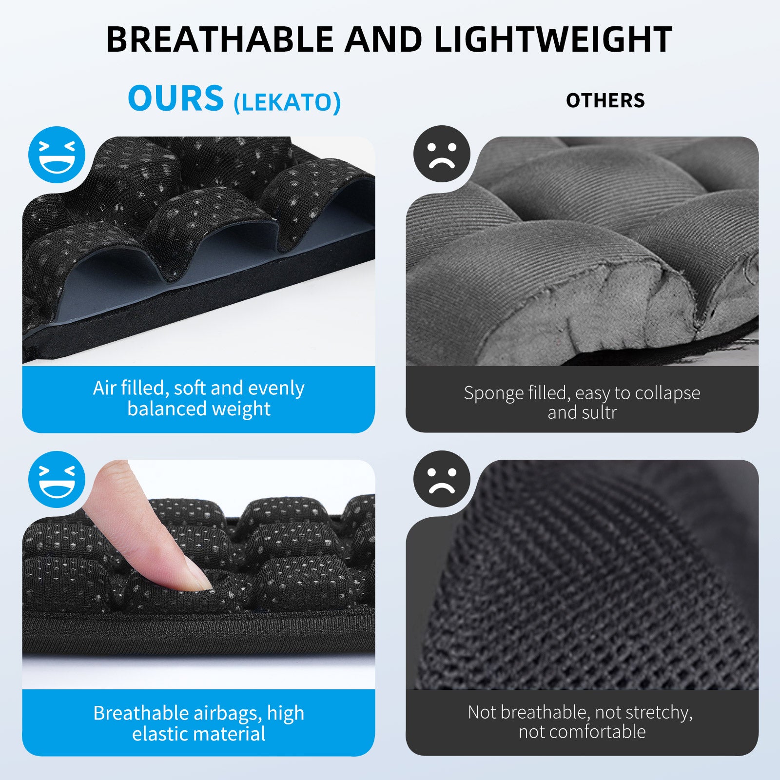 LEKATO GB-1 3D-Luftpolster-Gitarrengurt