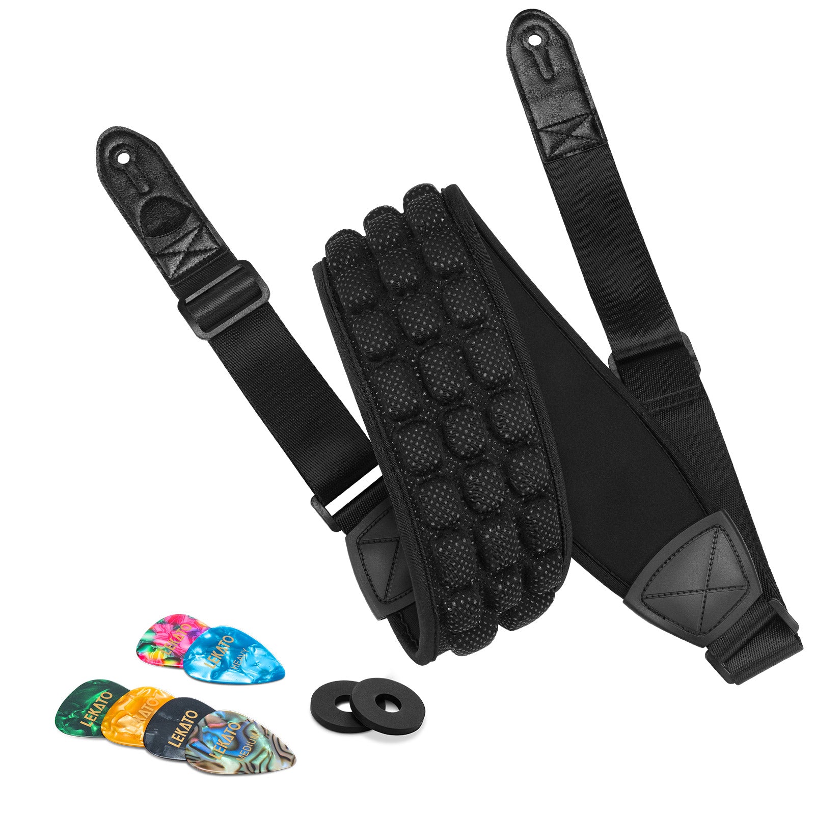 LEKATO GB-1 3D-Luftpolster-Gitarrengurt