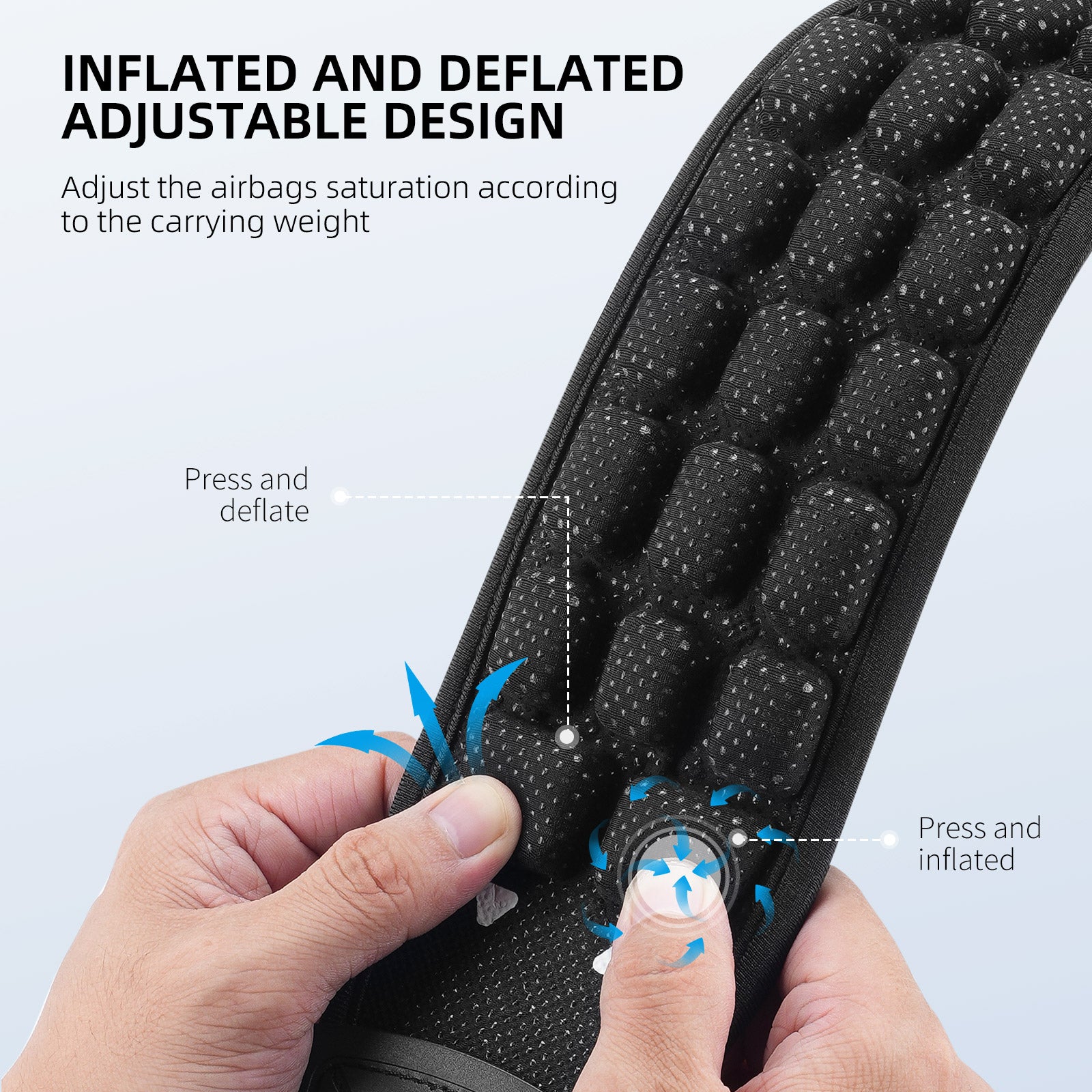 LEKATO GB-1 3D-Luftpolster-Gitarrengurt