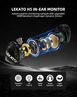 LEKATO H5 Dynamic Hybrid In-Ear Monitor Headphones