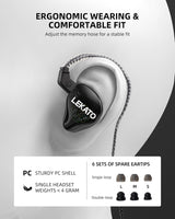 LEKATO H5 Dynamic Hybrid In-Ear Monitor Headphones