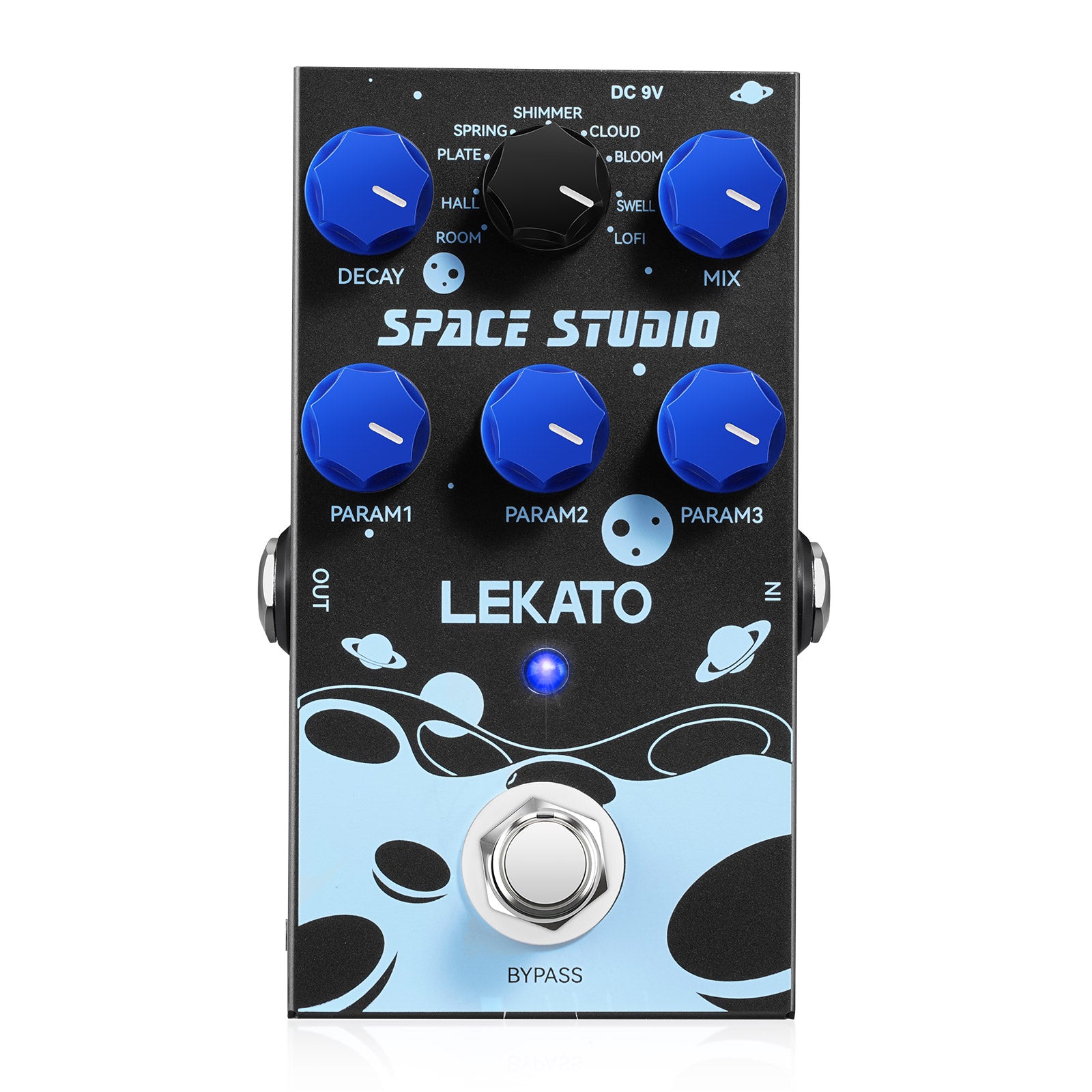 space pedal LEKATO EP-03 SPACE STUDIO Reverb Guitar Effect Pedal – LEKATO