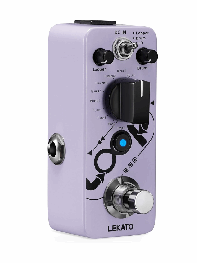 drum pedal guitar LEKATO LP-01 Guitar Pedal Loop Drum Machine with 20 Minutes Loop – LEKATO