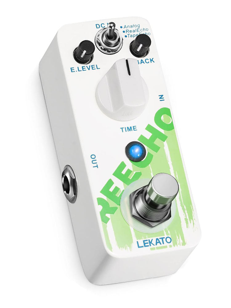 digital or analog delay pedal LEKATO DL-01 Reecho Analog Delay Pedal 3 Delay Modes – LEKATO