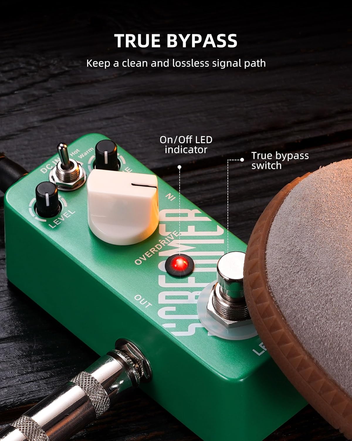 LEKATO OD-01 Screamer Overdrive Guitar Pedal