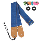 LEKATO Western Cowboy Denim Guitar Straps