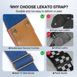 LEKATO Western Cowboy Denim Guitar Straps