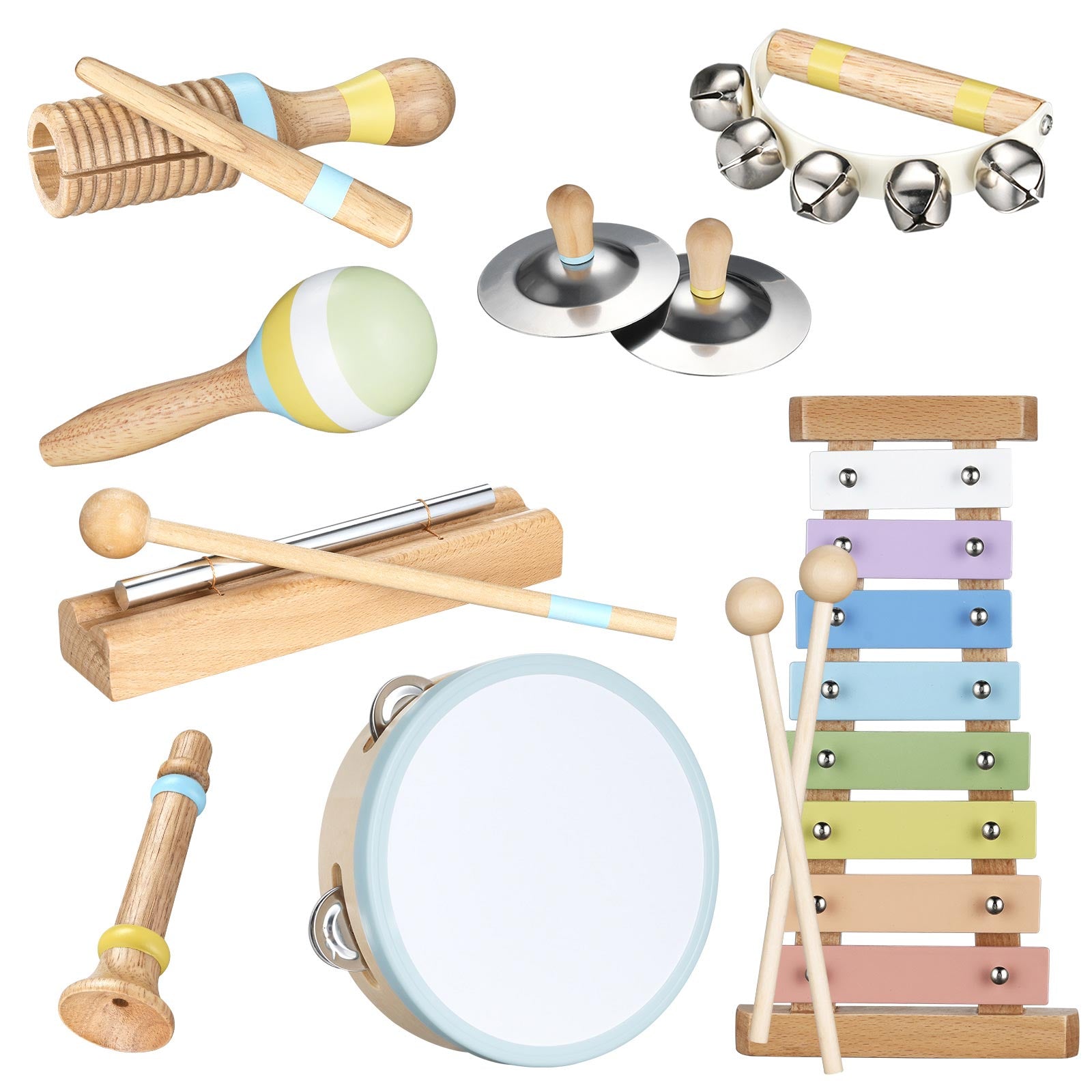 POGOLAB MK-3 Orff Percussion 8-teiliges Set