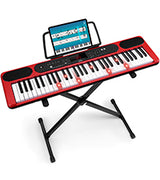 LEKATO YM-338 61 Keys Electronic Piano Keyboard Sustain Pedal w/ Lighted Key