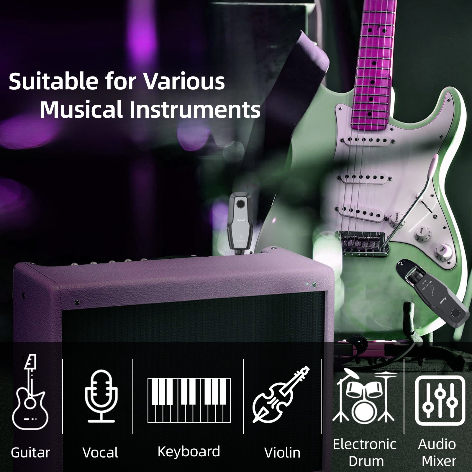 POGOLAB WS-200 2.4G Wireless Guitar System