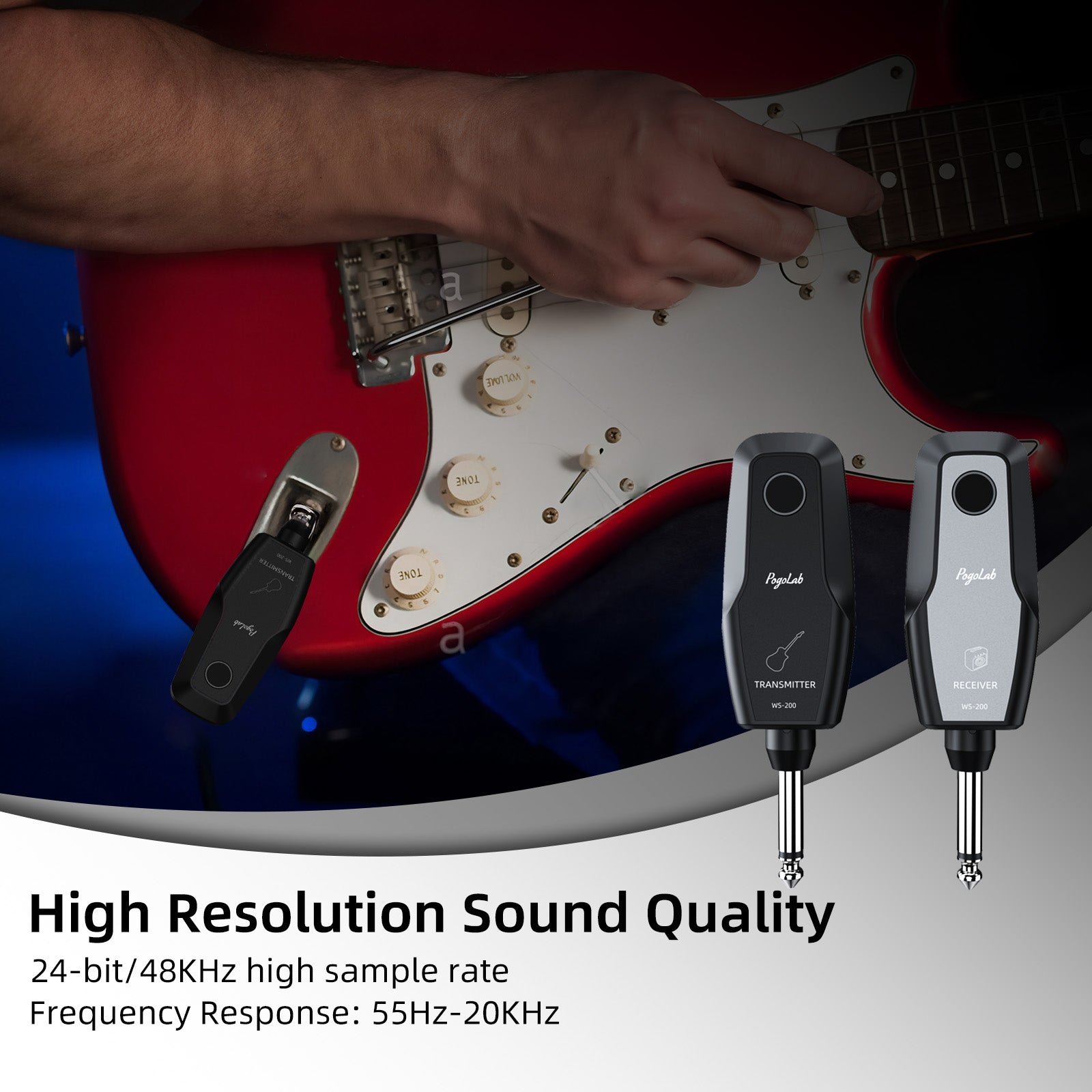 POGOLAB WS-200 2.4G Wireless Guitar System