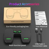 Portable Wireless Page Turner Pedal Rechargeable Bluetooth Foot Pedal