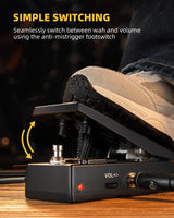 LEKATO CP-520 Mini Guitar Pedal Wah Active Volume Control