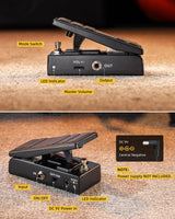 LEKATO CP-520 Mini Guitar Pedal Wah Active Volume Control