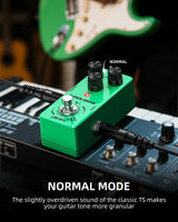 LEKATO OD-02 SUPER DRIVE Guitar Pedal TS Green Box Overdrive Super/Normal Modes