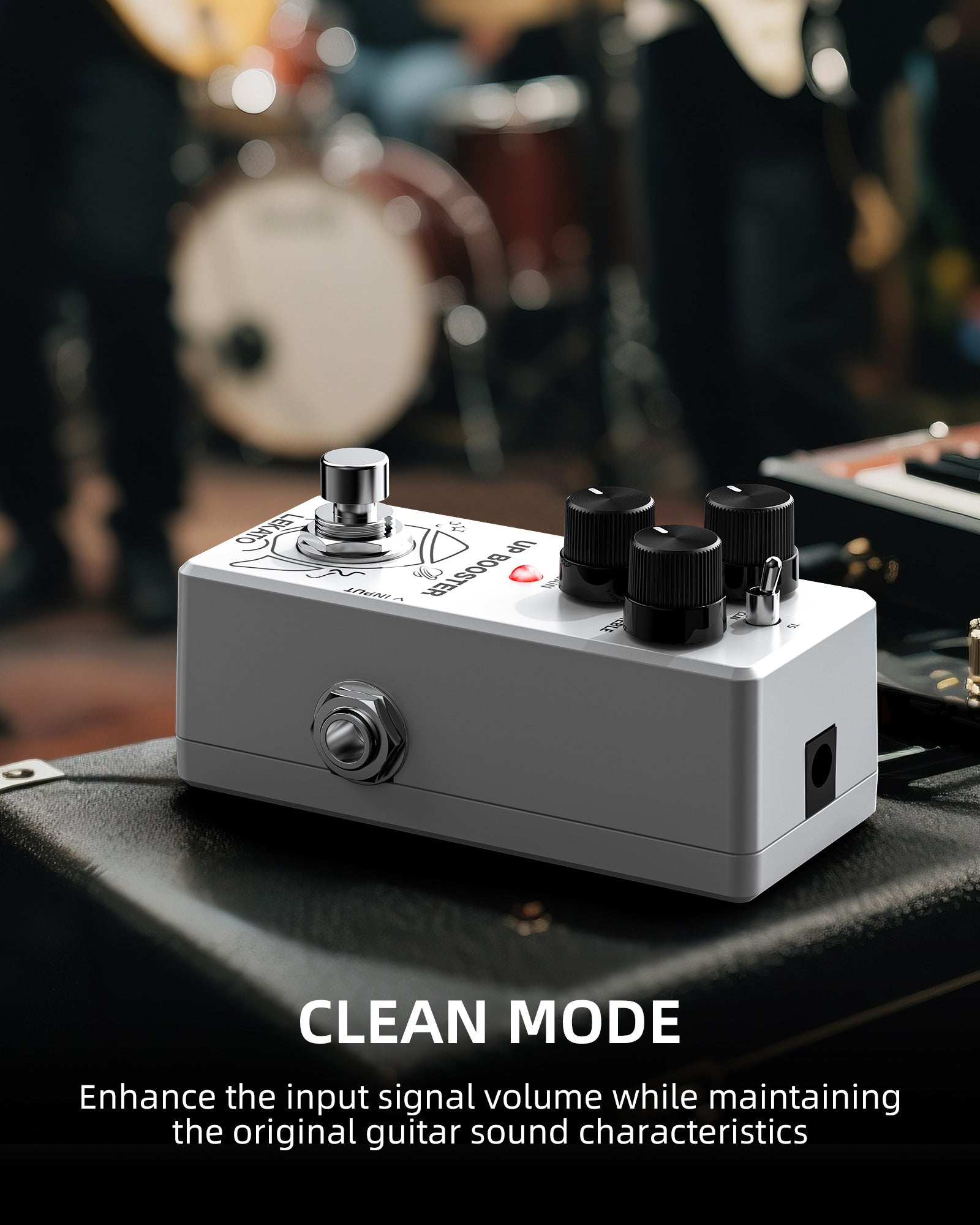 LEKATO BS-02 UP BOOSTER Pedal Classic XEP TS/CLEAN Modes