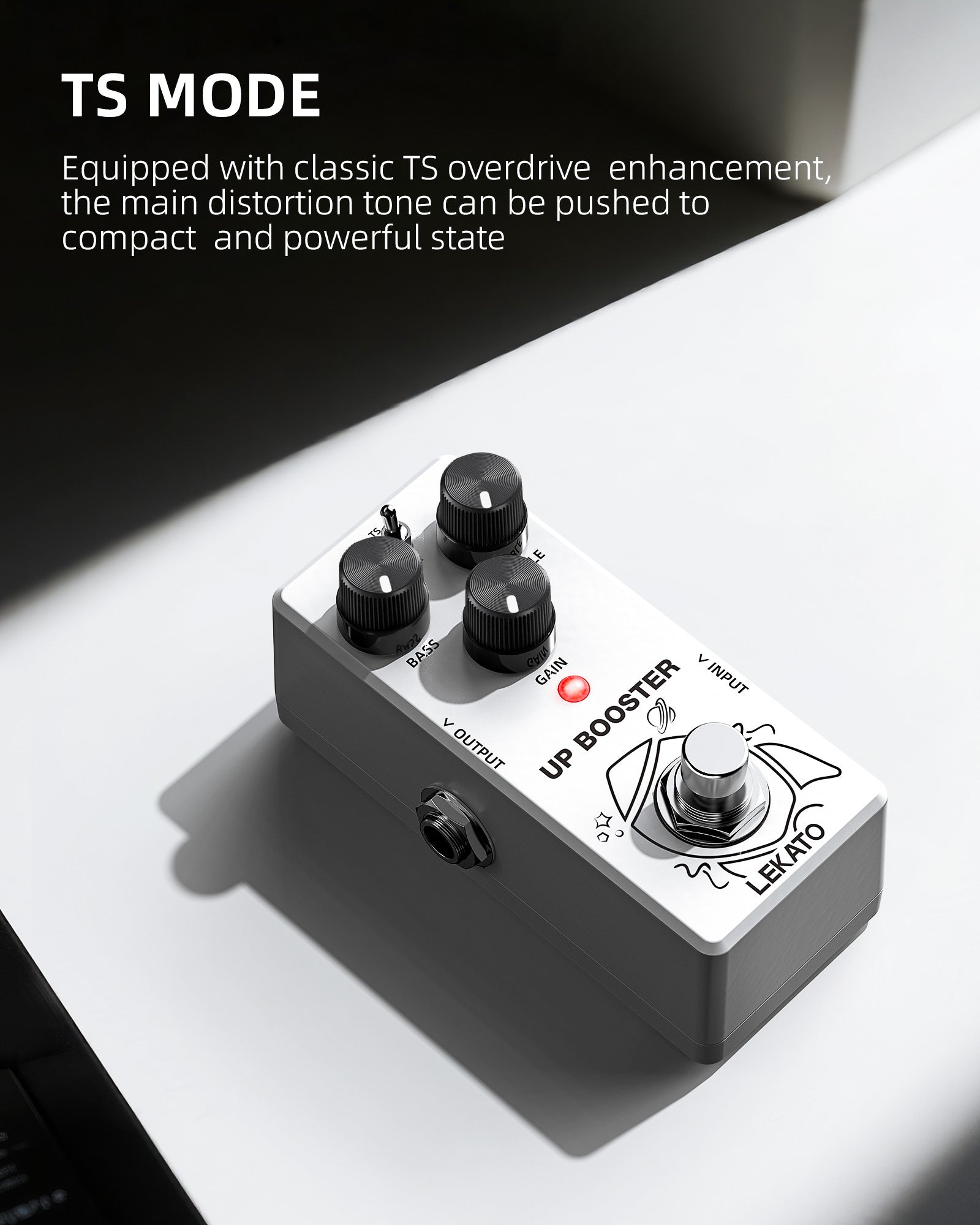 LEKATO BS-02 UP BOOSTER Pedal Classic XEP TS/CLEAN Modes