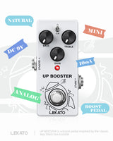 LEKATO BS-02 UP BOOSTER Pedal Classic XEP TS/CLEAN Modes