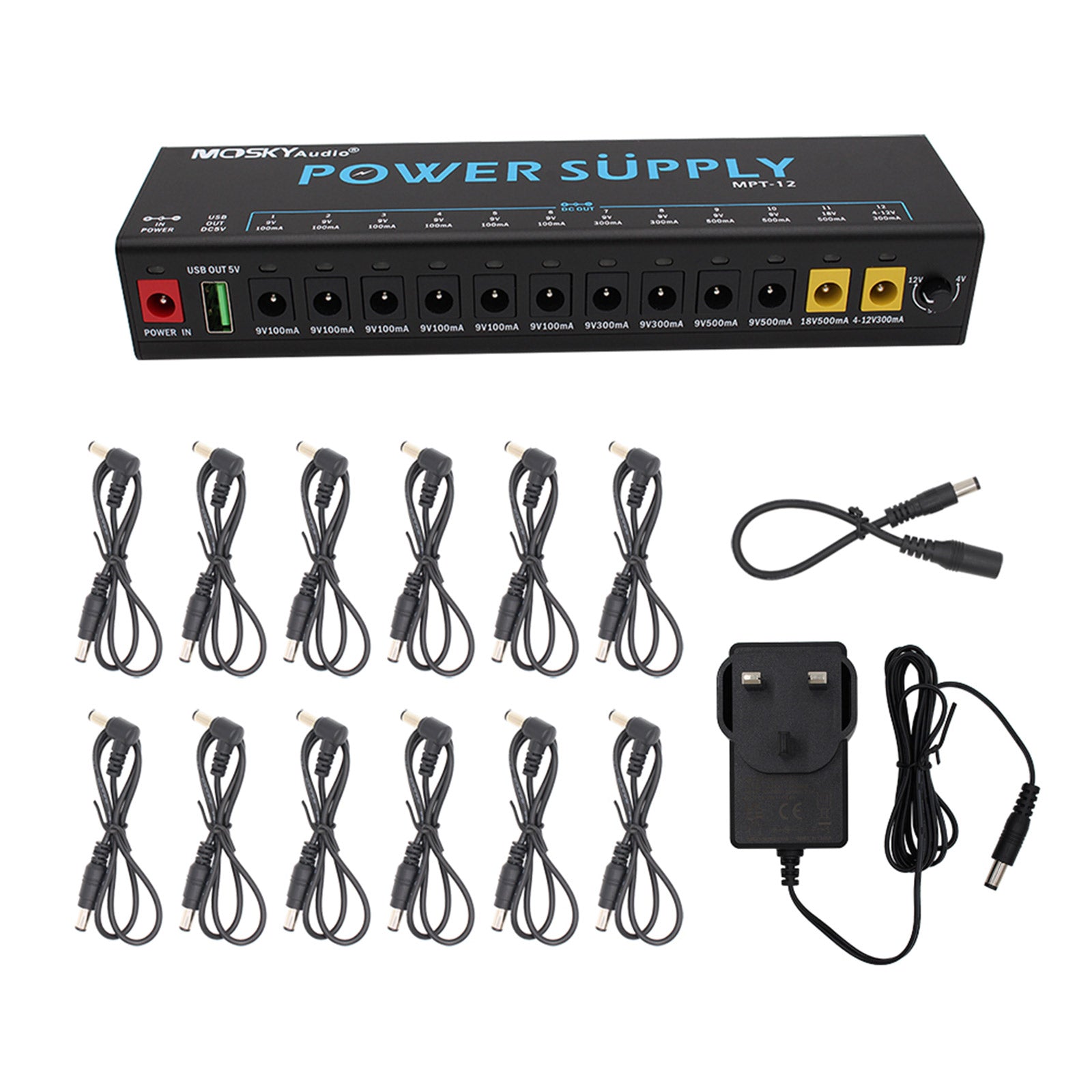 MOSKY MPT-12 12-Channel Professional Effects Power Supply