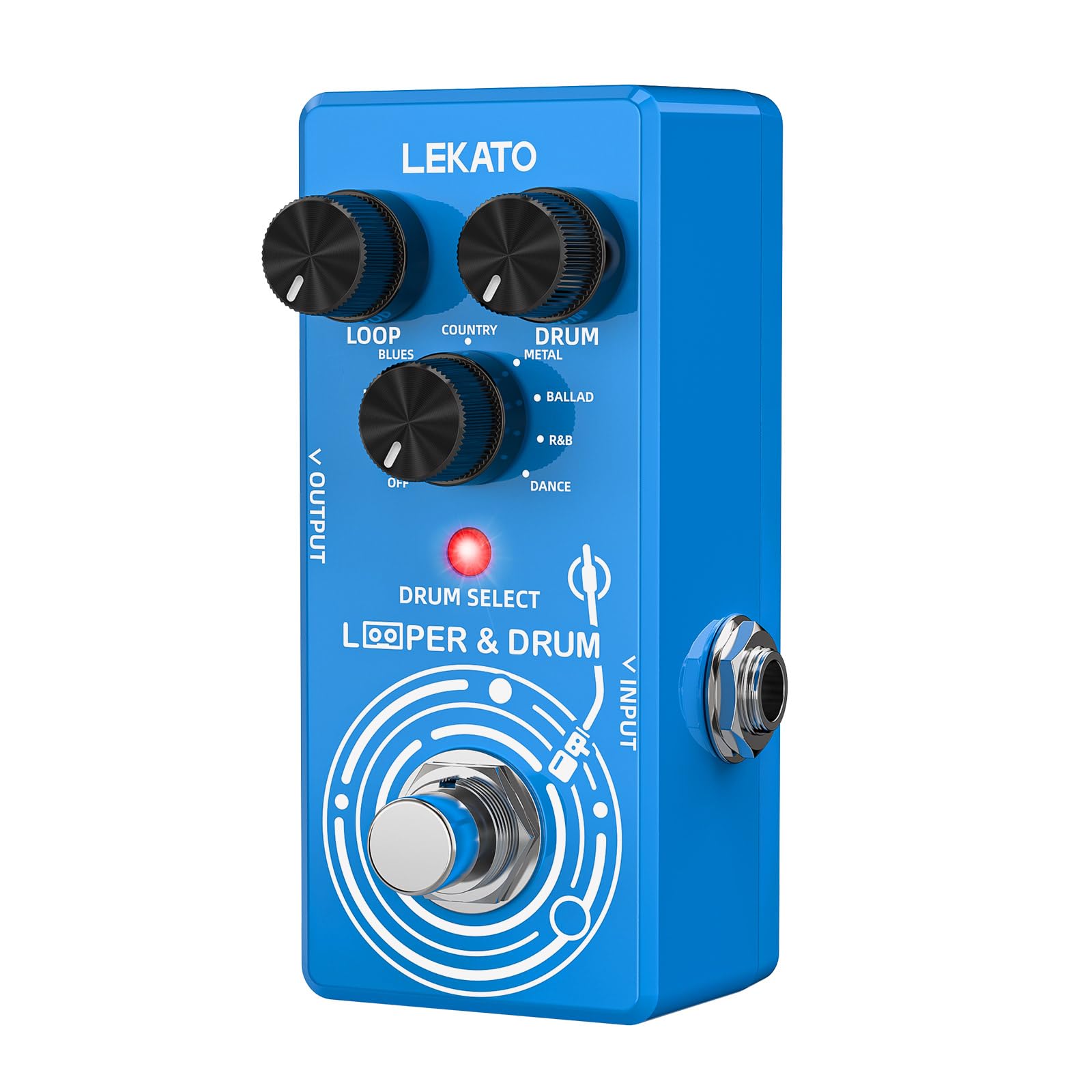 looper pedal drum machine LEKATO LP-02 Looper Guitar Pedal Drum Machine – LEKATO