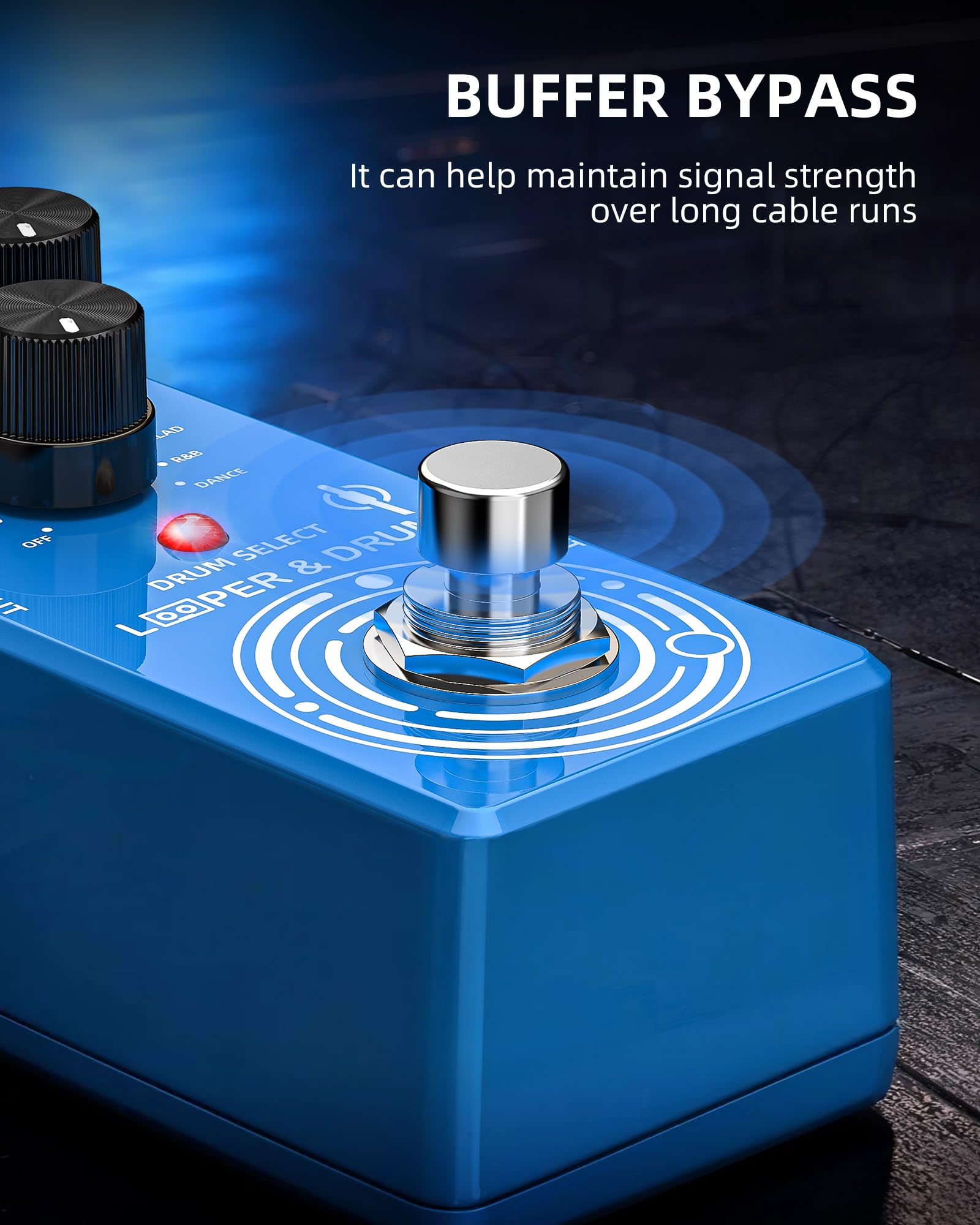 LEKATO LP-02 Looper Guitar Pedal Drum Machine