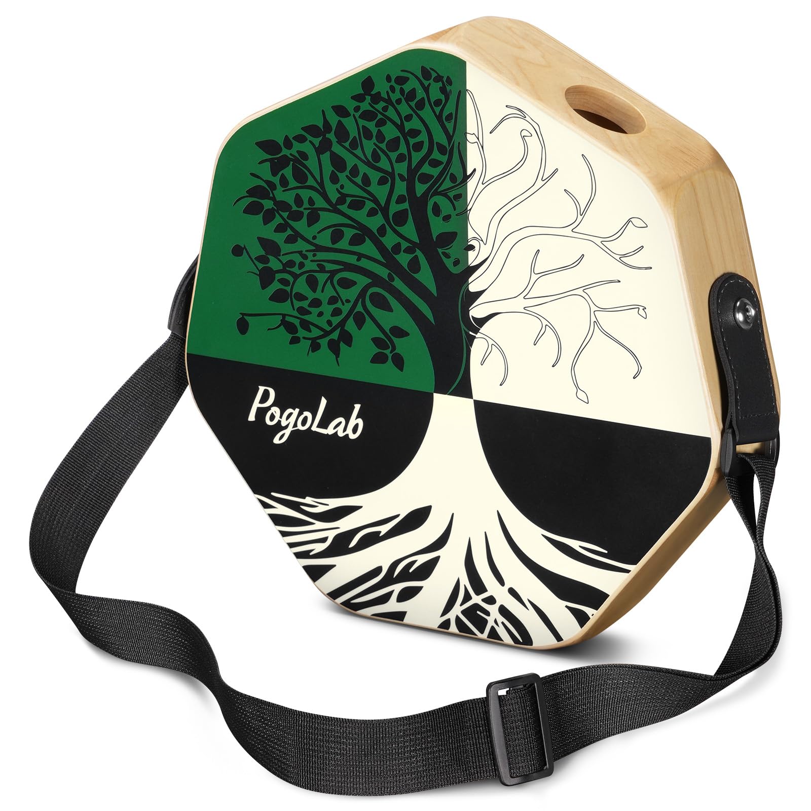 POGOLAB Three Tone Cajon Portable Travel Drum Box